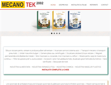 Tablet Screenshot of mecanotek.ro